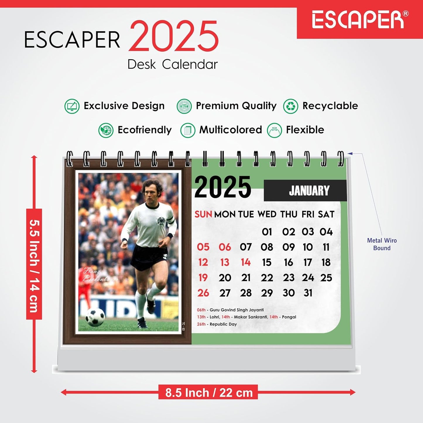 ESCAPER Football Calendar 2025