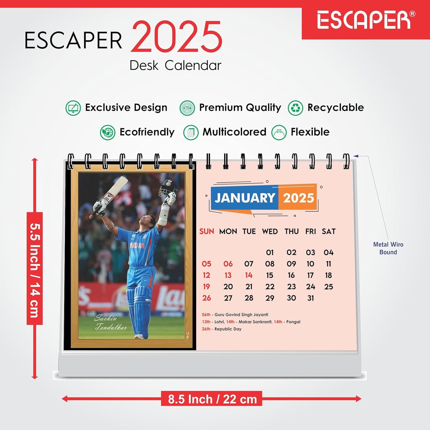 ESCAPER Cricket Calendar 2025