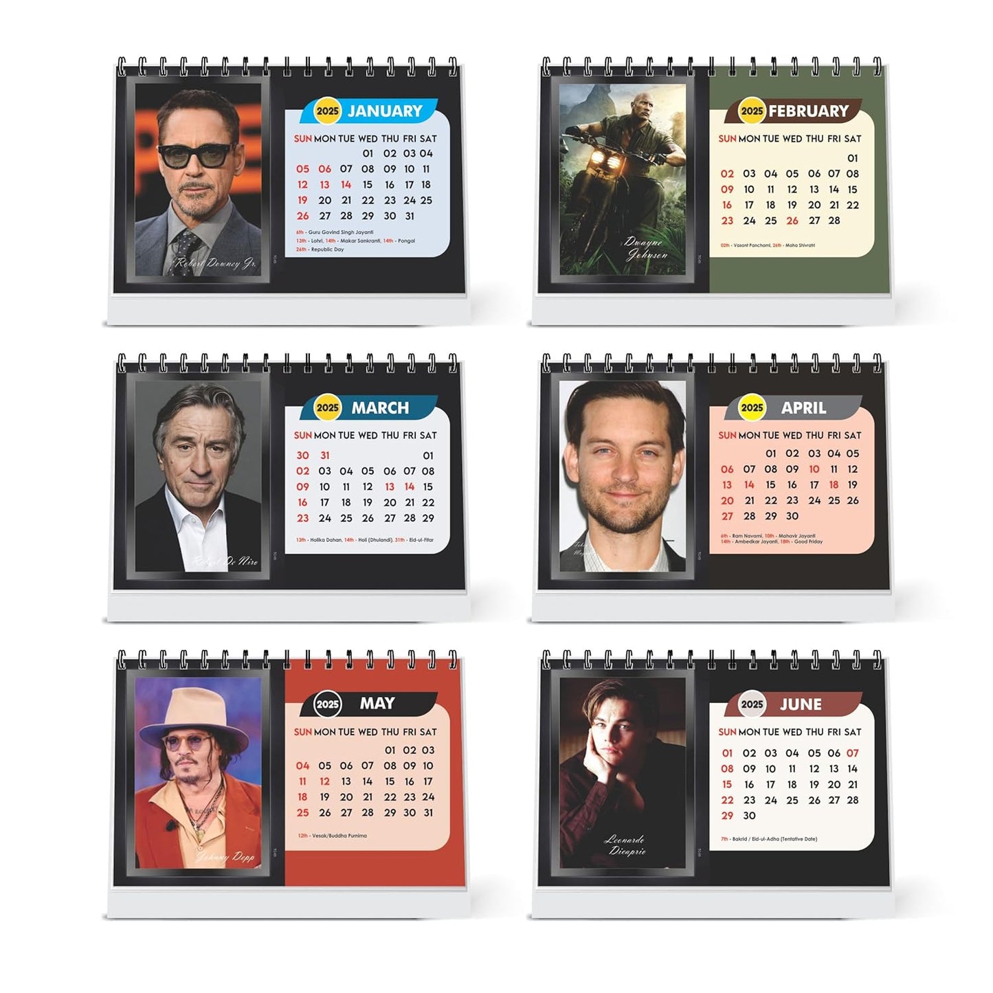 ESCAPER Hollywood Celebritiy Calendar 2025