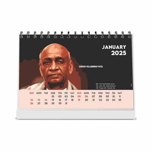 ESCAPER Famous Indian Leaders Calendar 2025