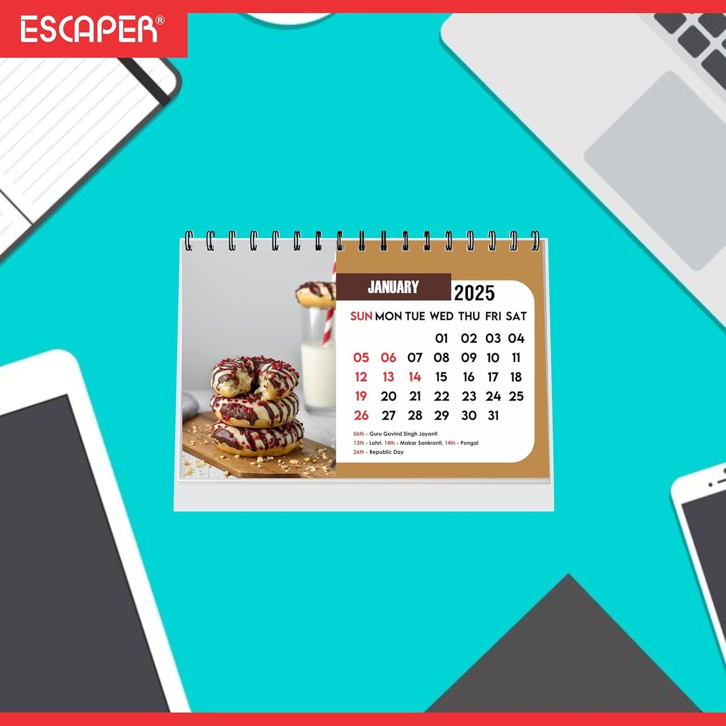 ESCAPER Bakery Shop Calendar 2025