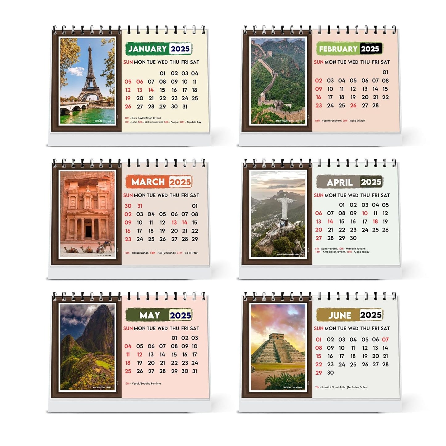 ESCAPER Travel Calendar 2025