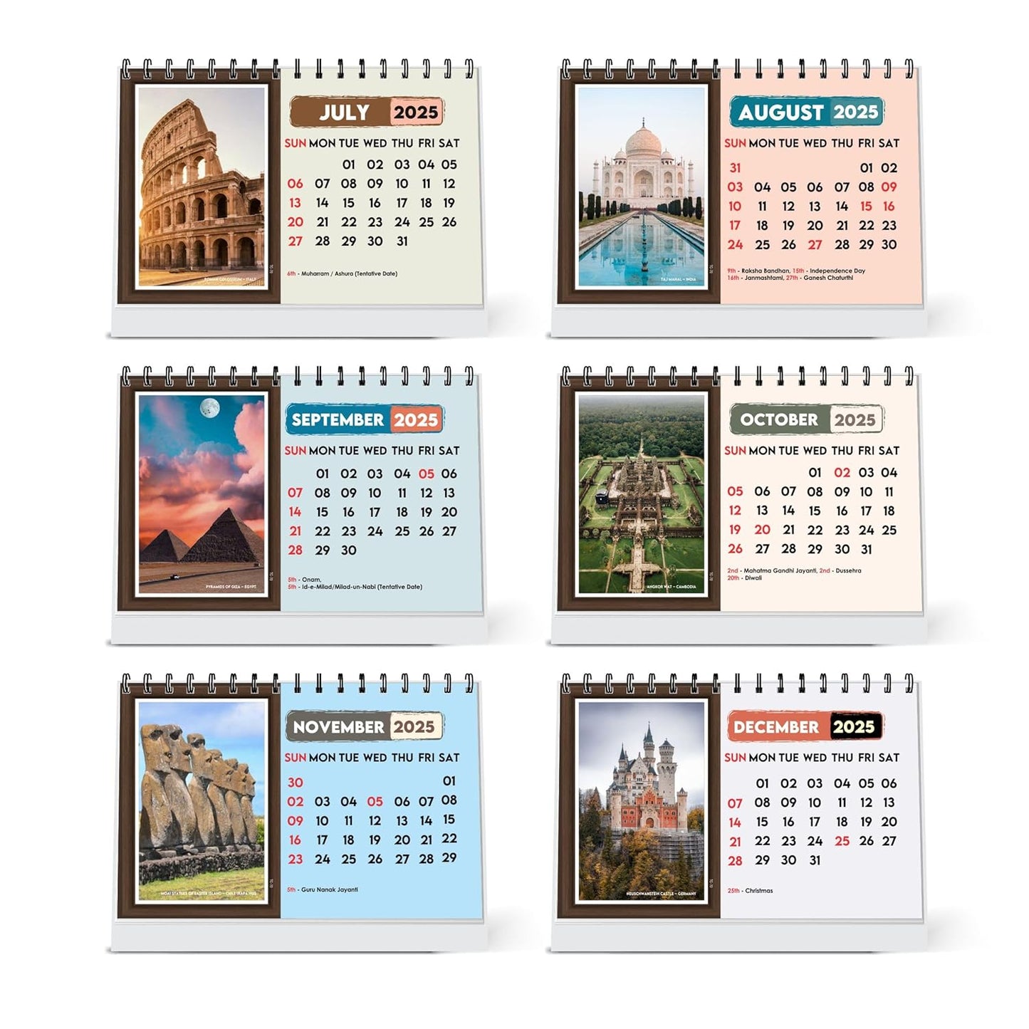 ESCAPER Travel Calendar 2025