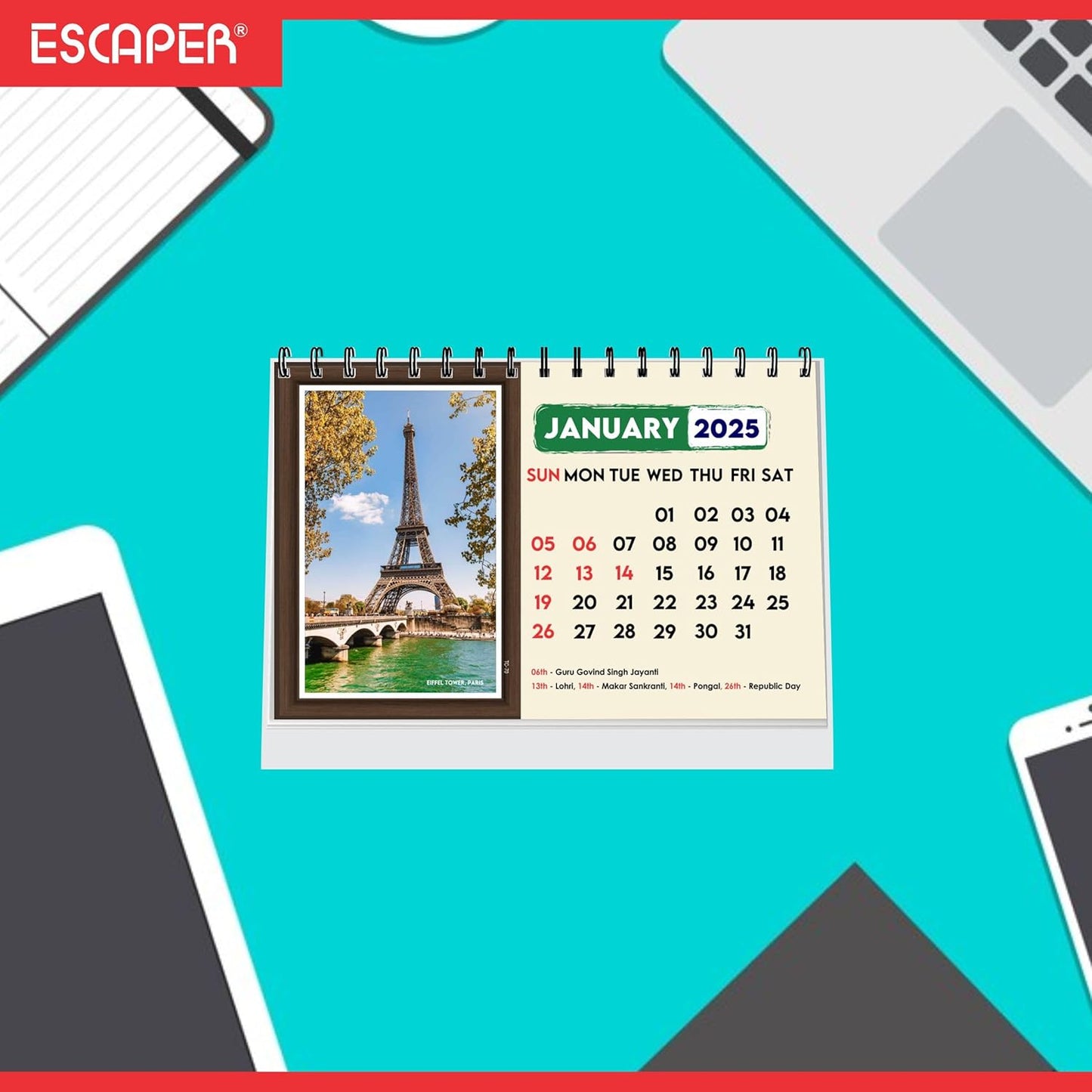 ESCAPER Travel Calendar 2025