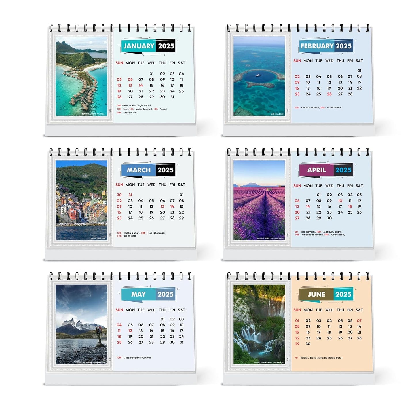 ESCAPER Travel Calendar 2025