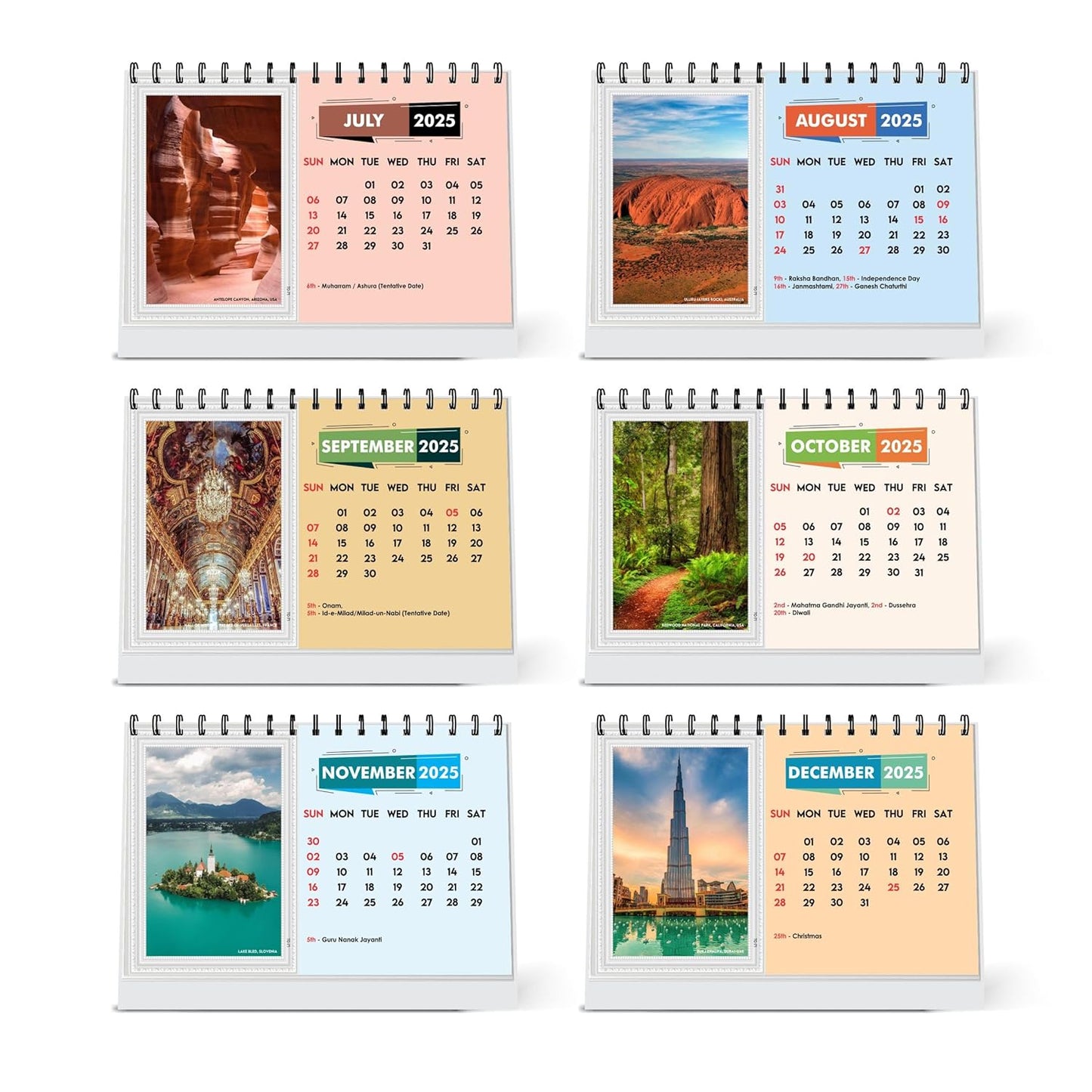 ESCAPER Travel Calendar 2025