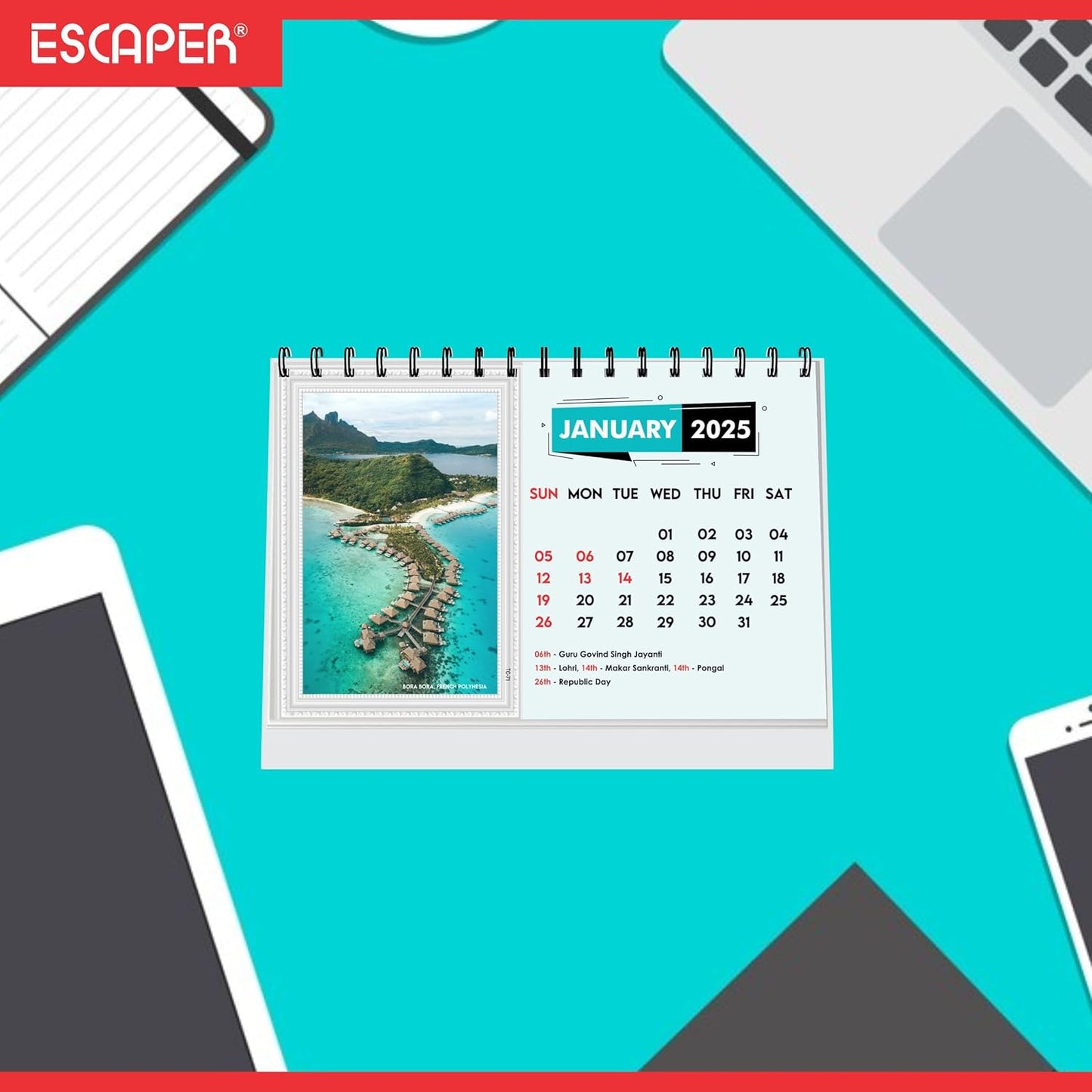 ESCAPER Travel Calendar 2025