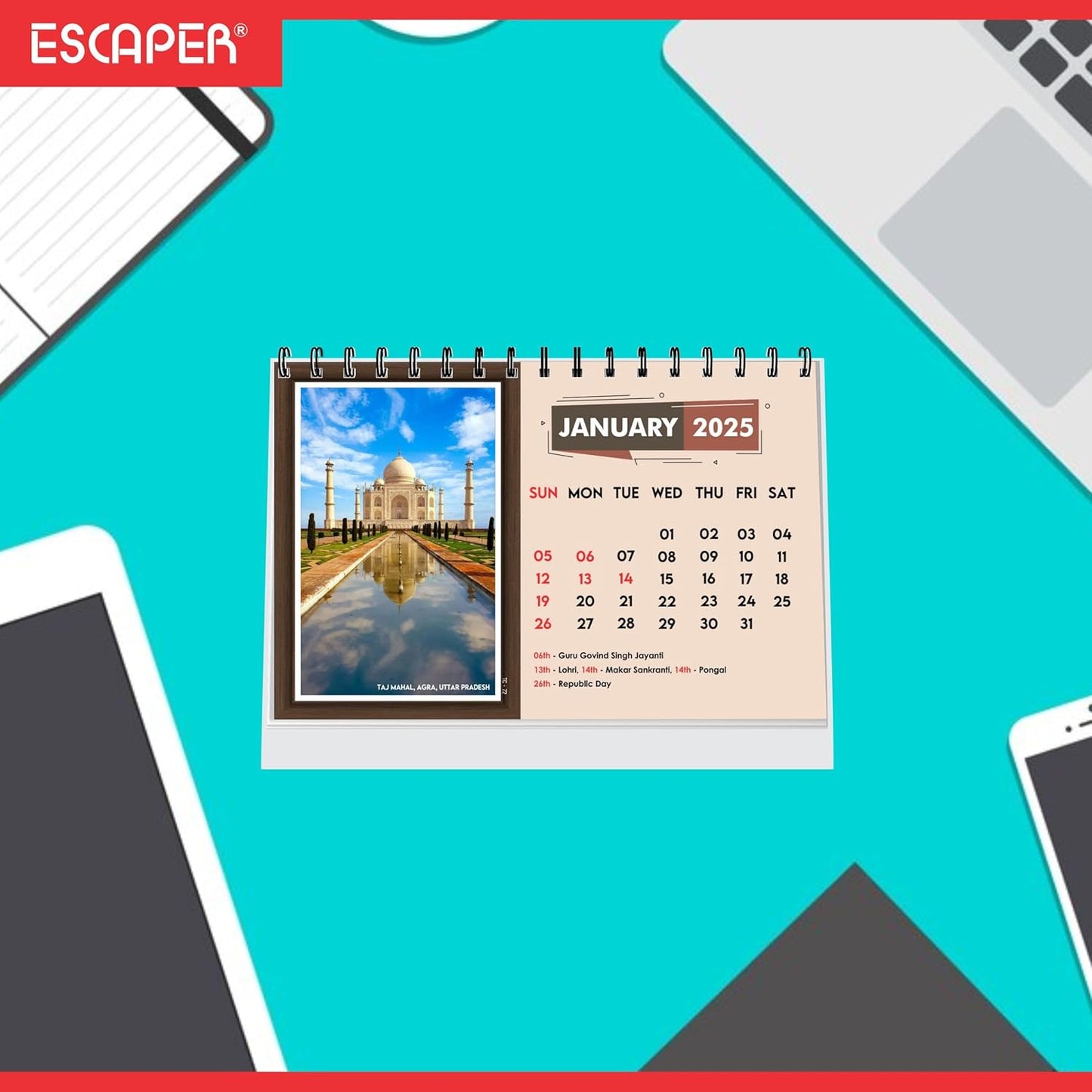 ESCAPER Travel Calendar 2025