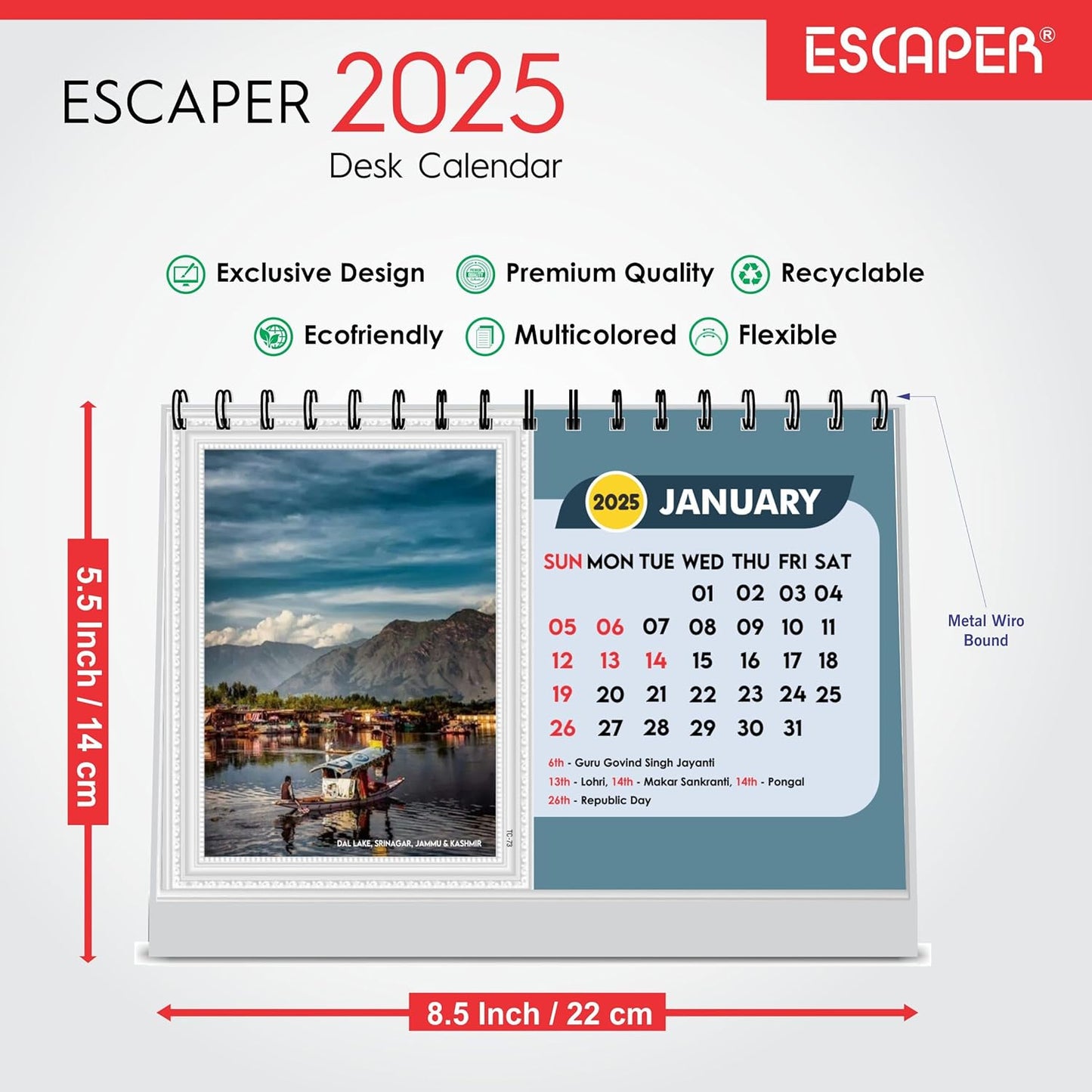 ESCAPER Travel Calendar 2025