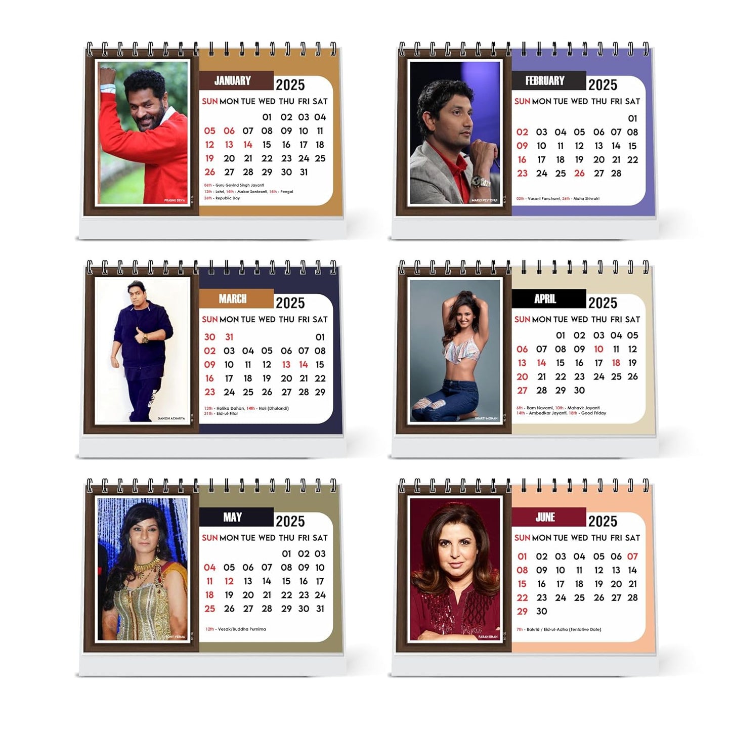 ESCAPER All Bollywood Actors Calendar 2025