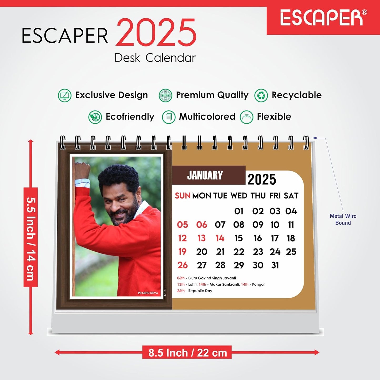 ESCAPER All Bollywood Actors Calendar 2025