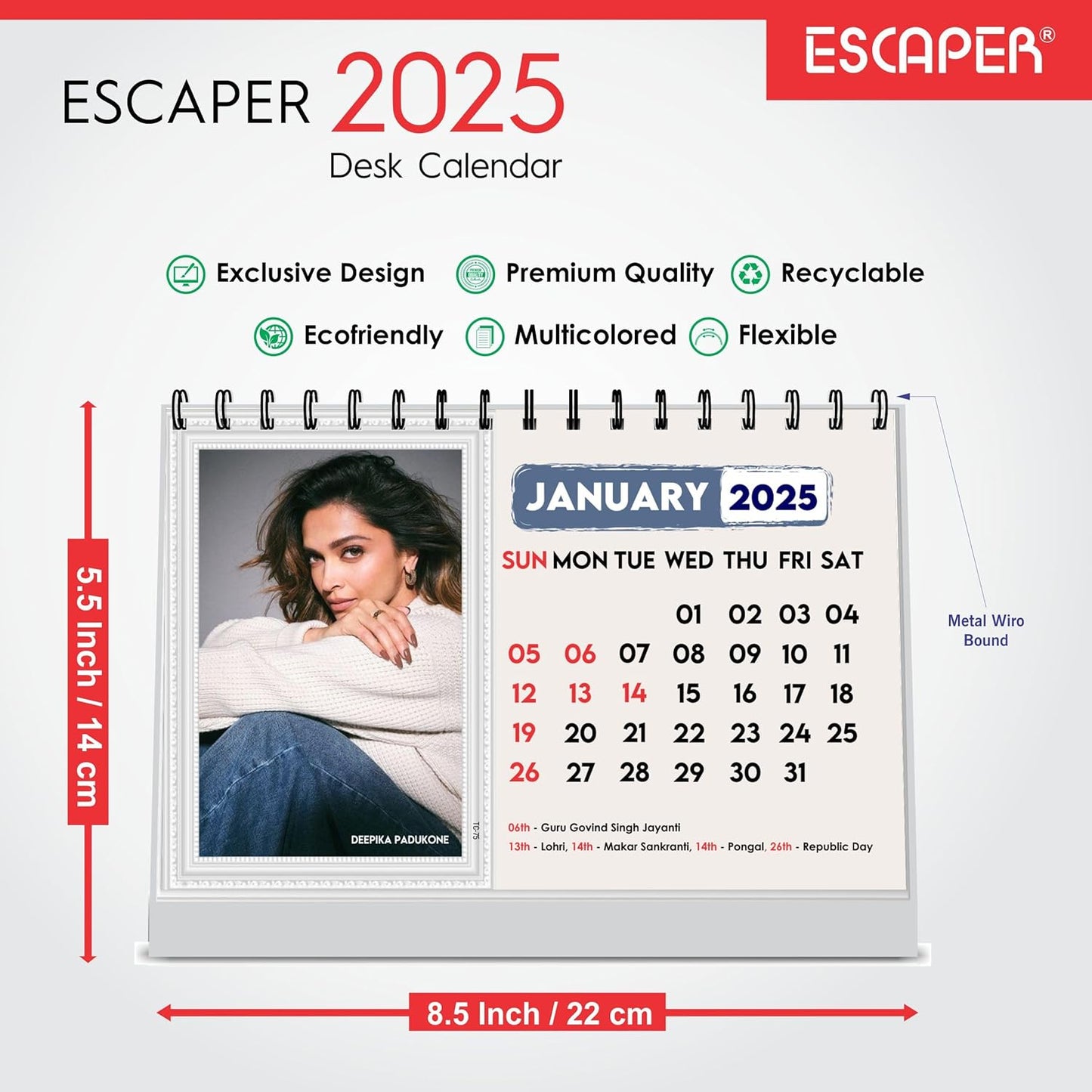 ESCAPER All Bollywood Actors Calendar 2025