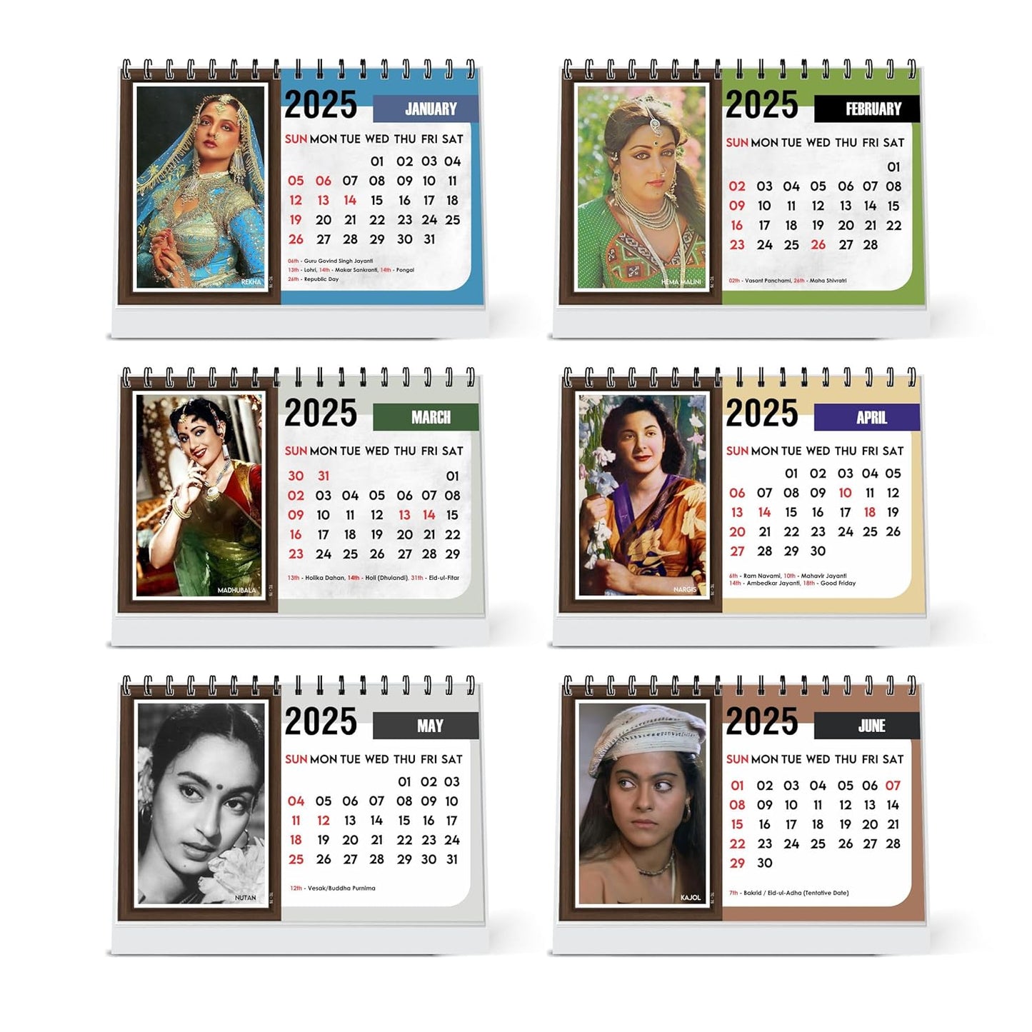 ESCAPER All Bollywood Actors Calendar 2025