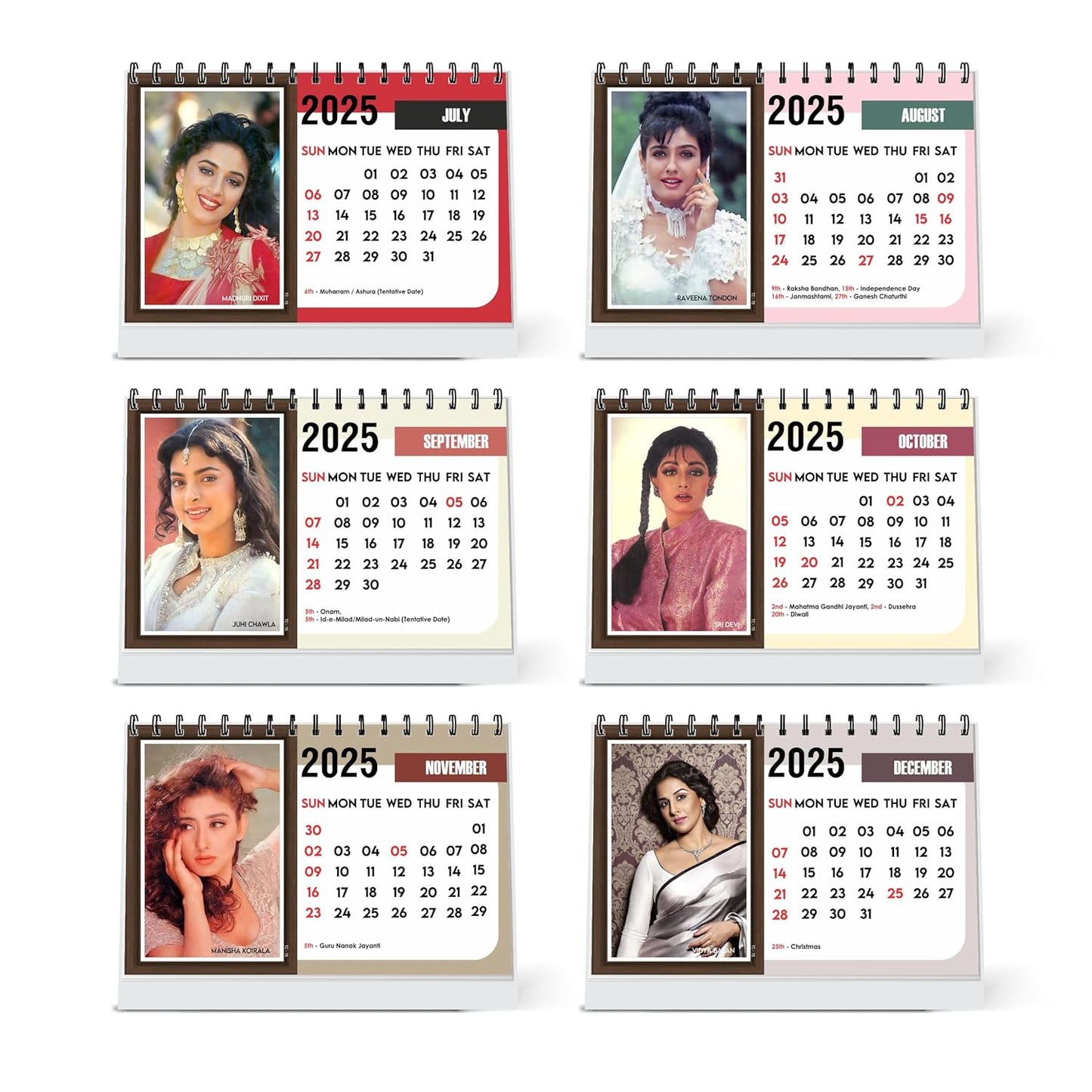 ESCAPER All Bollywood Actors Calendar 2025