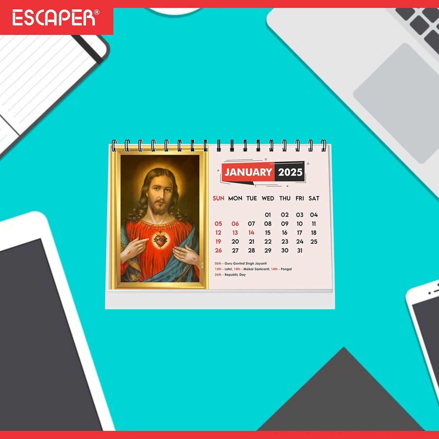 ESCAPER Jesus Christ Calendar 2025