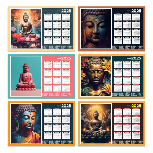 Gautam Buddha Wall Calendar 2025