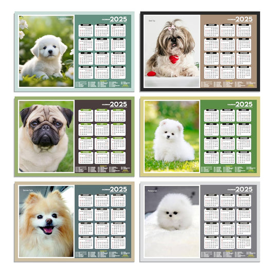 Dog Wall Calendar 2025