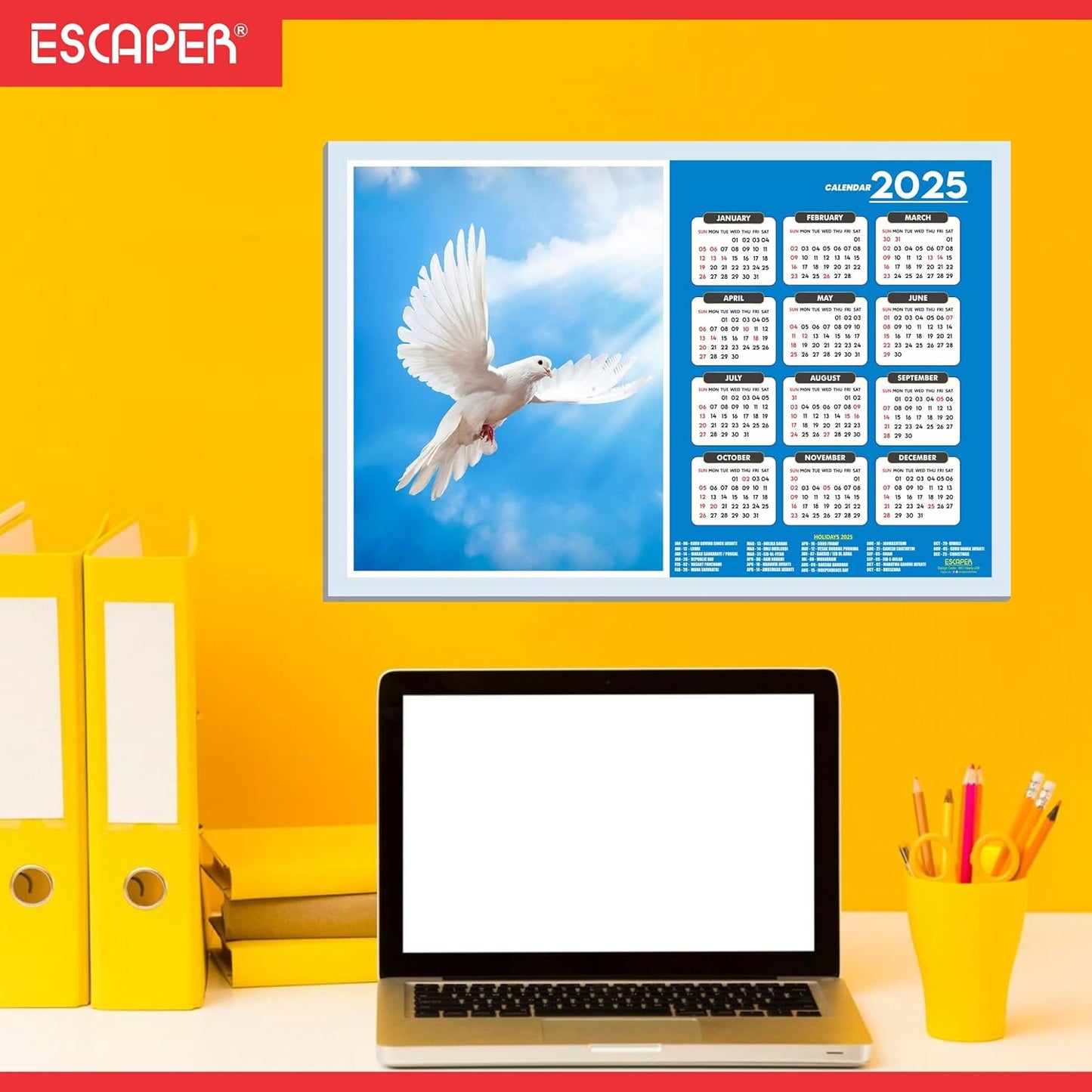 Cute Birds Wall Calendar 2025