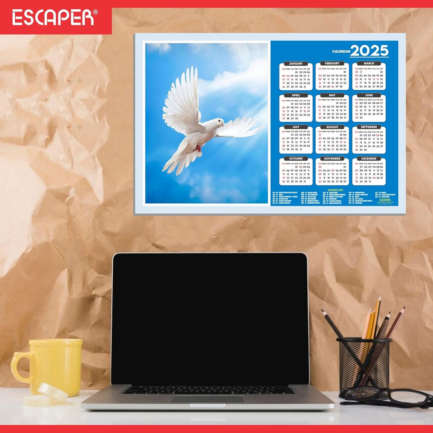 Cute Birds Wall Calendar 2025