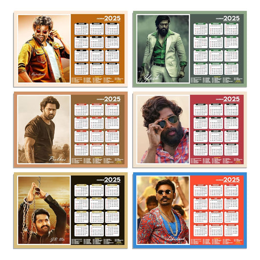 South Cinema Actors Wall Calendar 2025