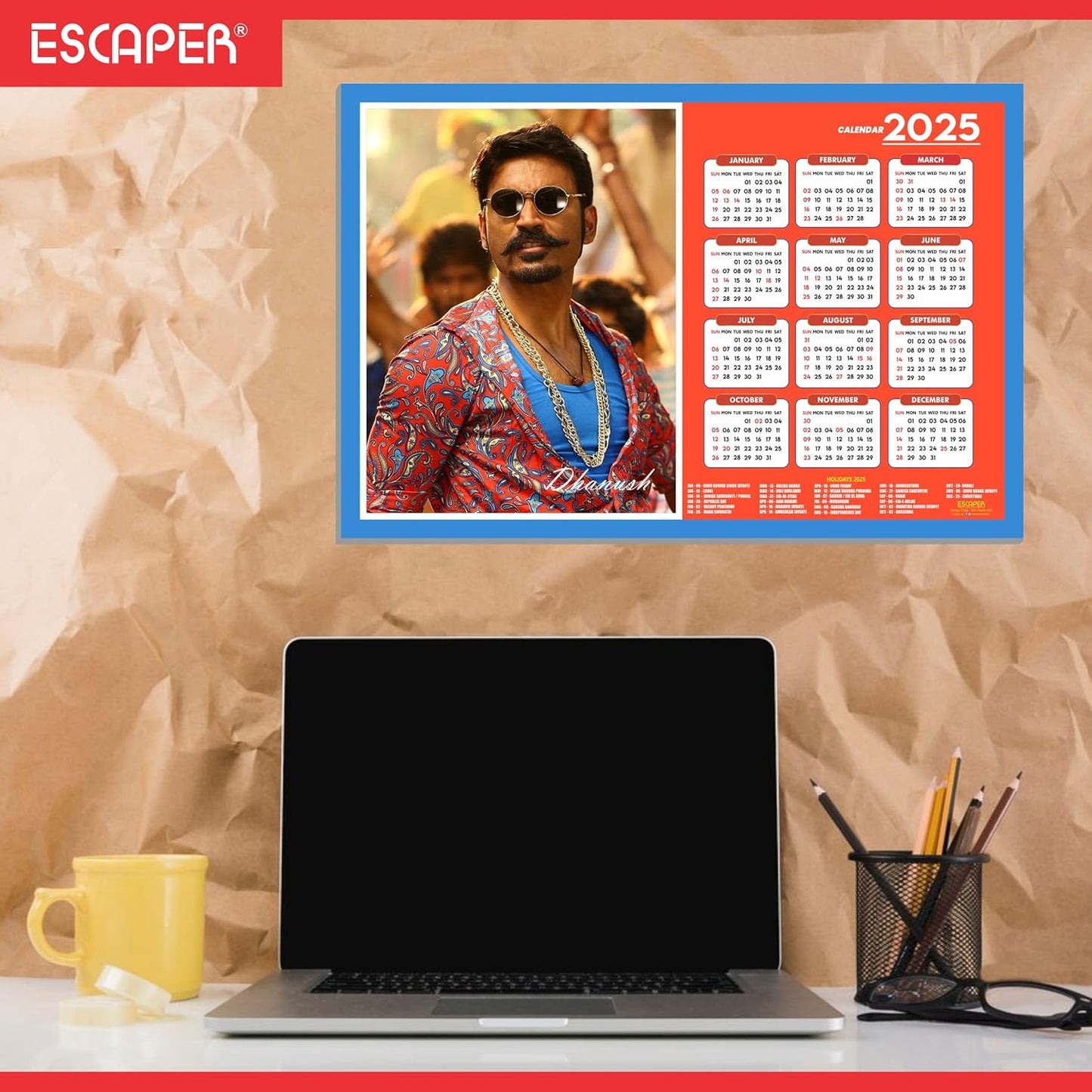 South Cinema Actors Wall Calendar 2025