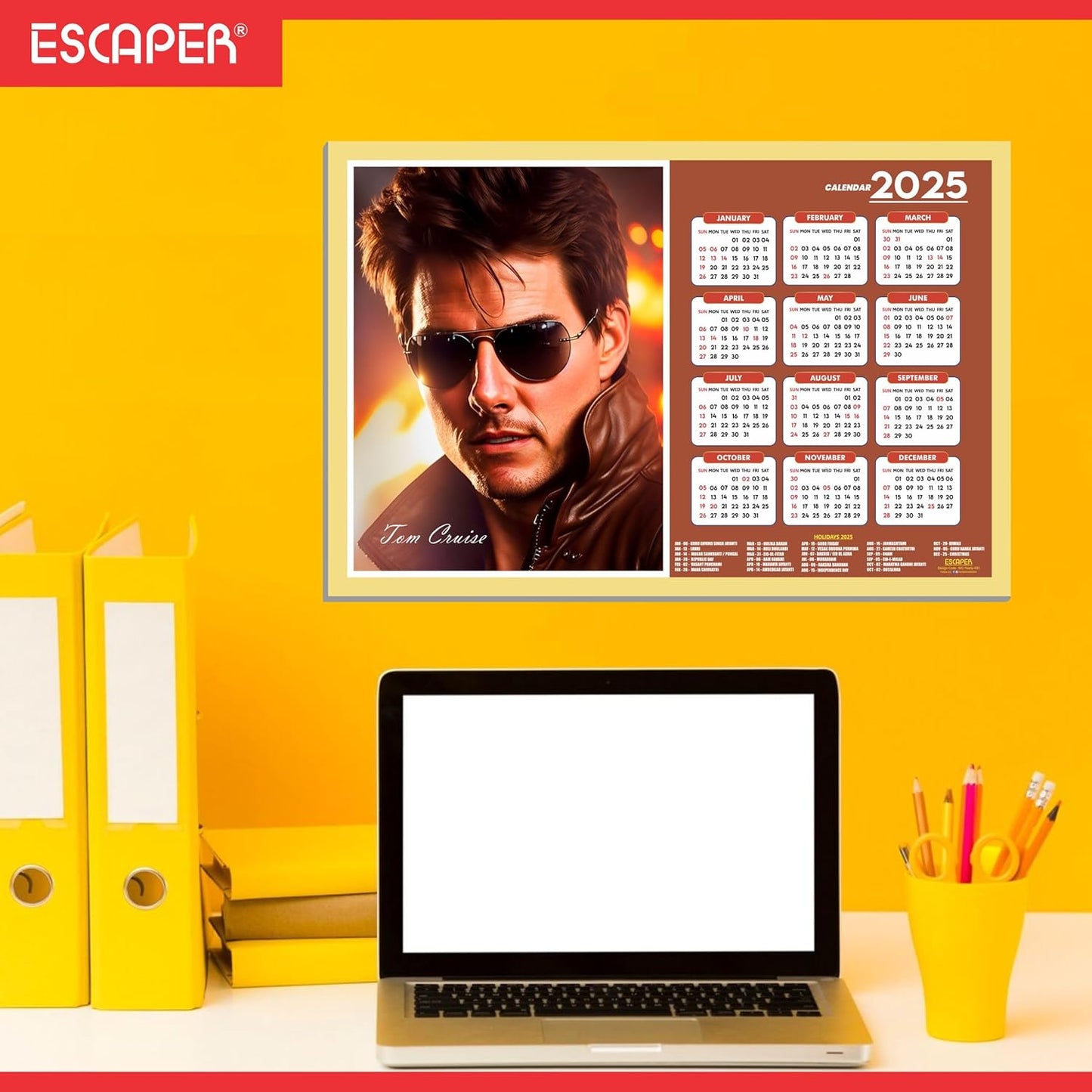 Bollywood Actors Wall Calendar 2025