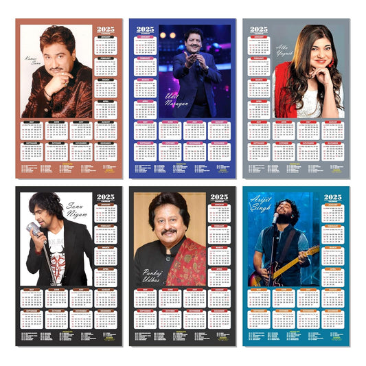 Indian Musician Wall Calendar 2025