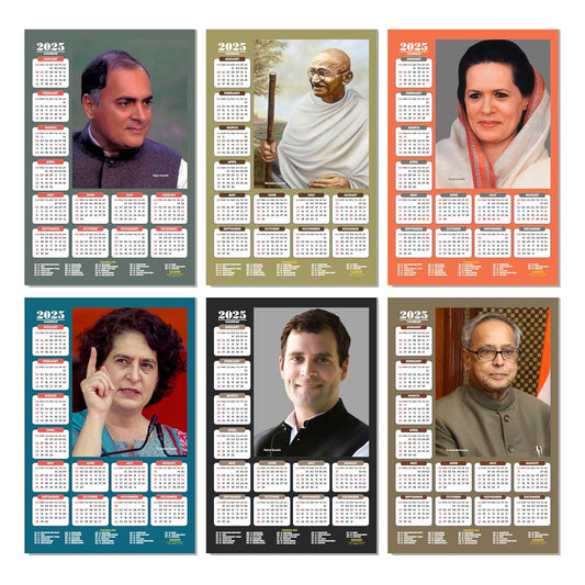 Famous Indian Personalities Wall Calendar 2025