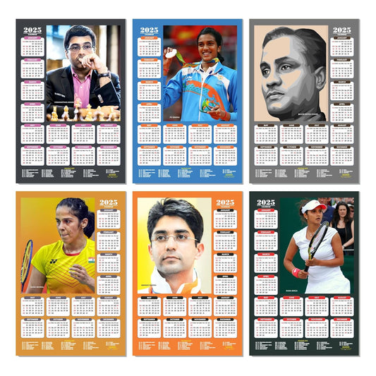 Olypmic Medalist Players Wall Calendar 2025